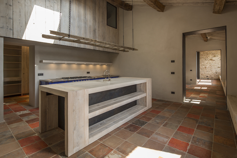 ciclostile's farmhouse in italy pays attention to historical context and environment