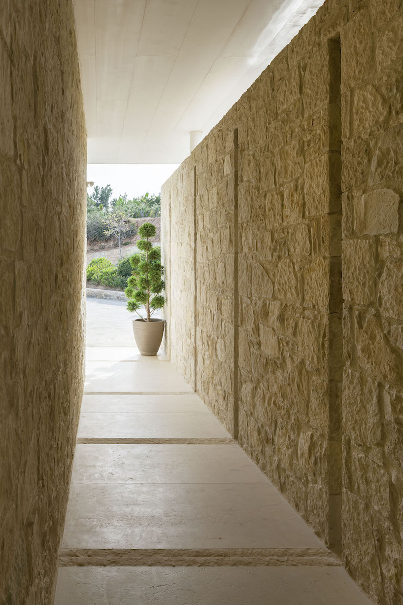 gerner gerner plus designs stone villa in crete with panoramic view to the libyan sea