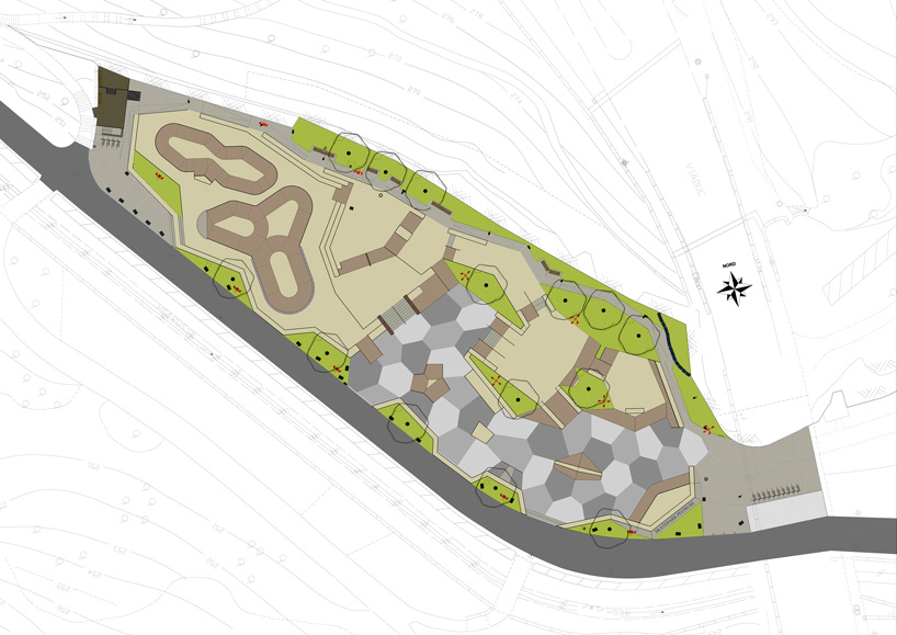 luxembourg city skatepark is built in shades of the adjacent vauban fortress