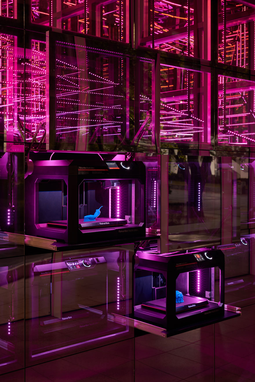ample's experimental 'next lab' is a mirrored box installed in the melbourne design school