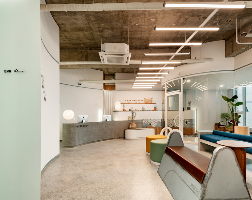starsis applies terrazzo furniture to orthodontist surgery in south korea