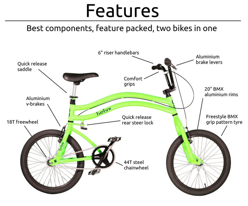 Bike steering clearance