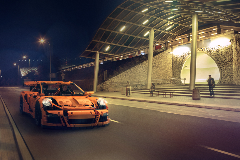 car spotting: tomek mąkolski puts LEGO porsche GT3 on the streets of warsaw
