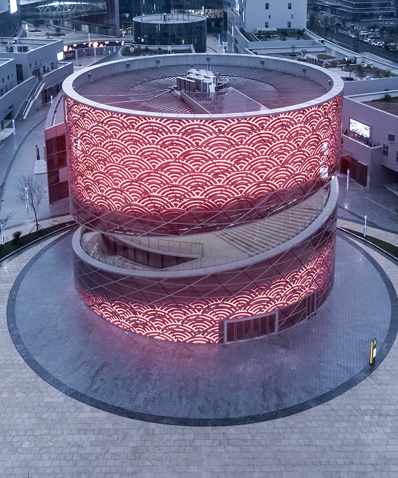 ATAH's spiral china textile center references woven fabric