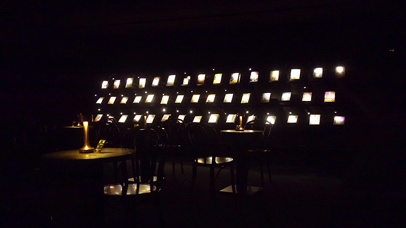 a dark library where every single book has its own light, by chu chih-kang