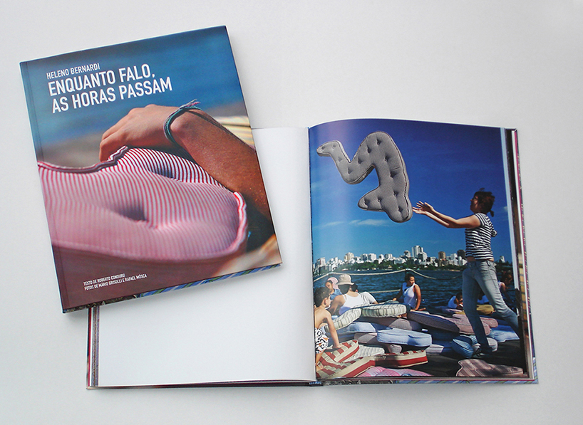 heleno bernardi scatters fetal-shaped mattresses in public spaces all over the world