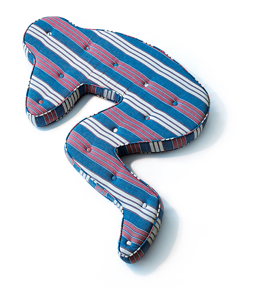 heleno bernardi scatters fetal-shaped mattresses in public spaces all over the world