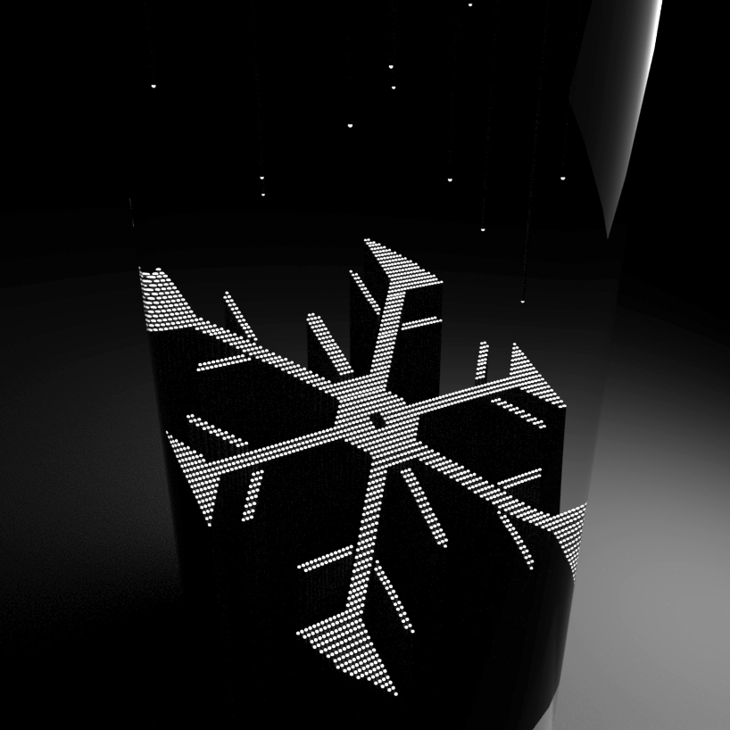 Active 3D pin LED Object for Christmas