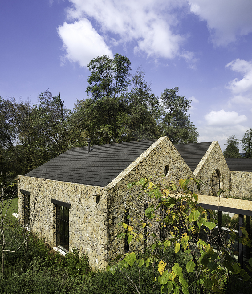 chain+siman & modo manera create stone retreat influenced by mexican haciendas
