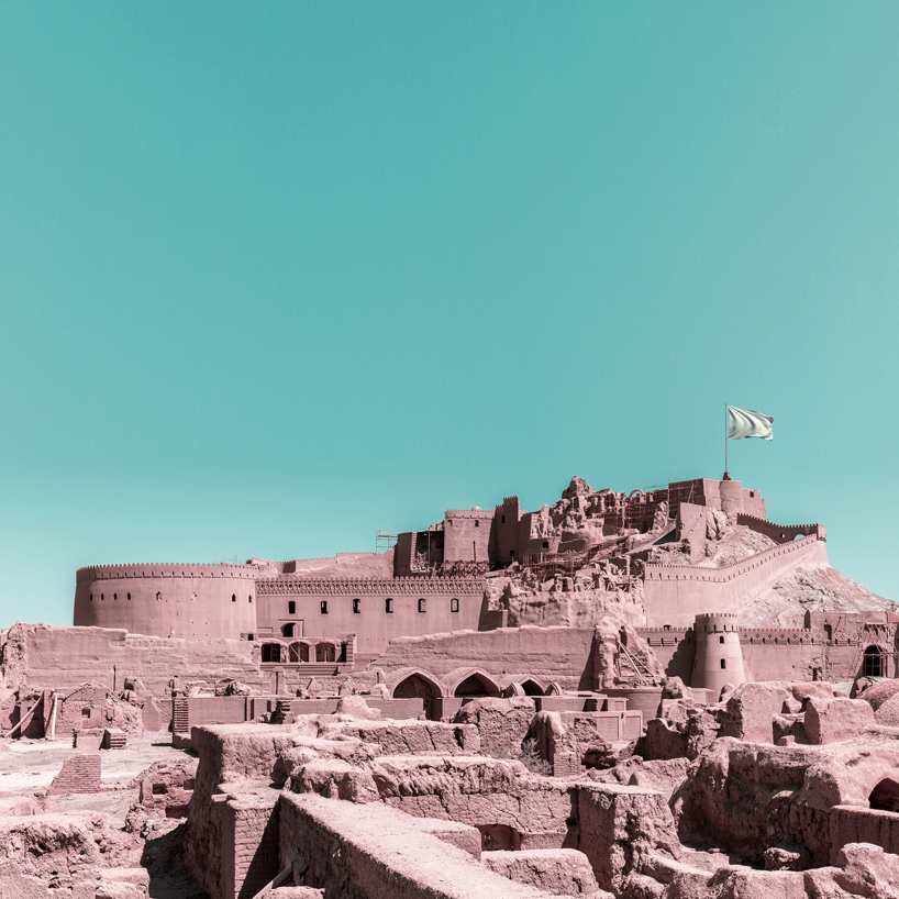 mohammad hassan forouzanfar raises a white flag across world heritage sites in iran designboom