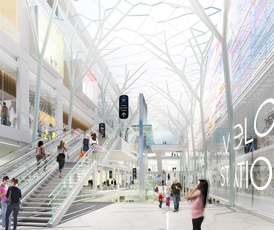 valode & pistre transforms gare du nord station into a 21st century urban complex reference