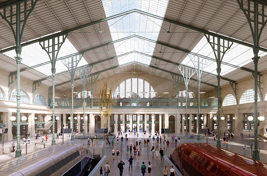 valode & pistre transforms gare du nord station into a 21st century urban complex reference