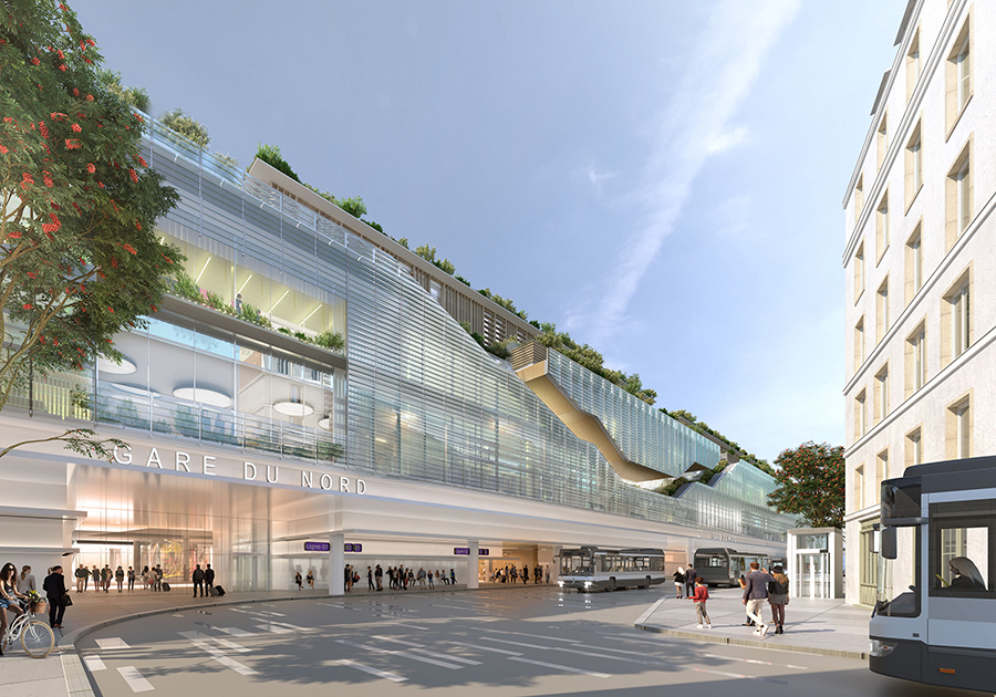 valode & pistre transforms gare du nord station into a 21st century urban complex reference