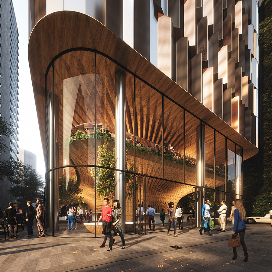 woods bagot to build 180-meter-tall tower in auckland, new zealand