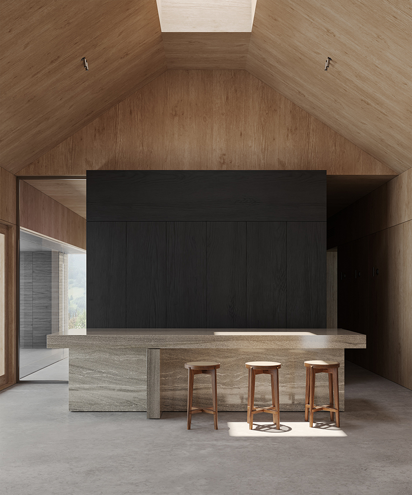 monolithic black timber retreat frames panoramic views of ukraine's carpathian mountains - 4