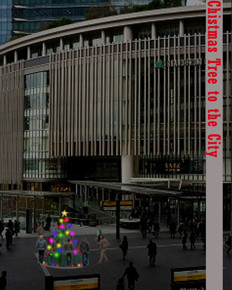 Give a Christmas tree to the city each night