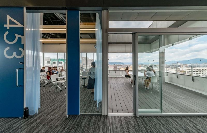 C+A revives landmark building in kyoto university of foreign studies