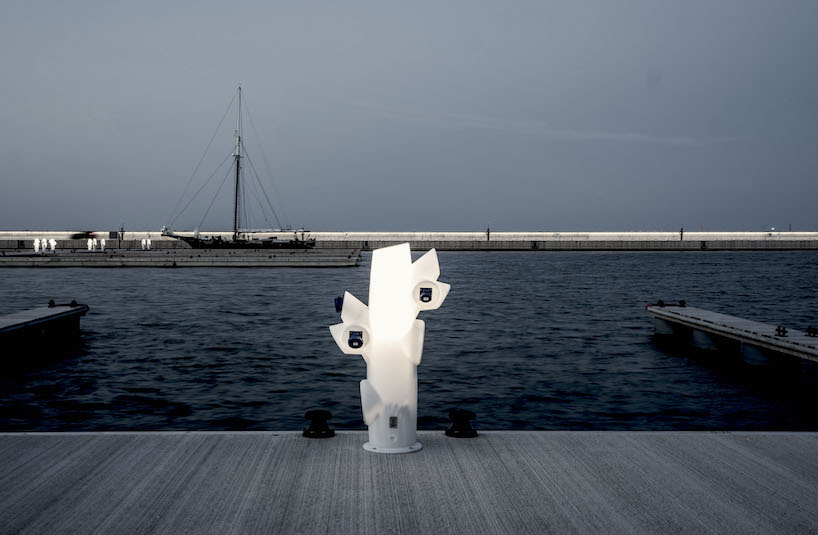 väliala's coral is a power pedestal for marinas and a lighting fixture