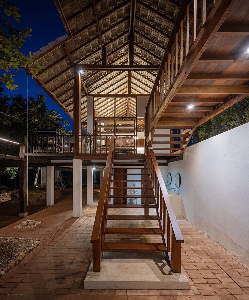 sher maker builds 260m² house with music studio in rural thailand