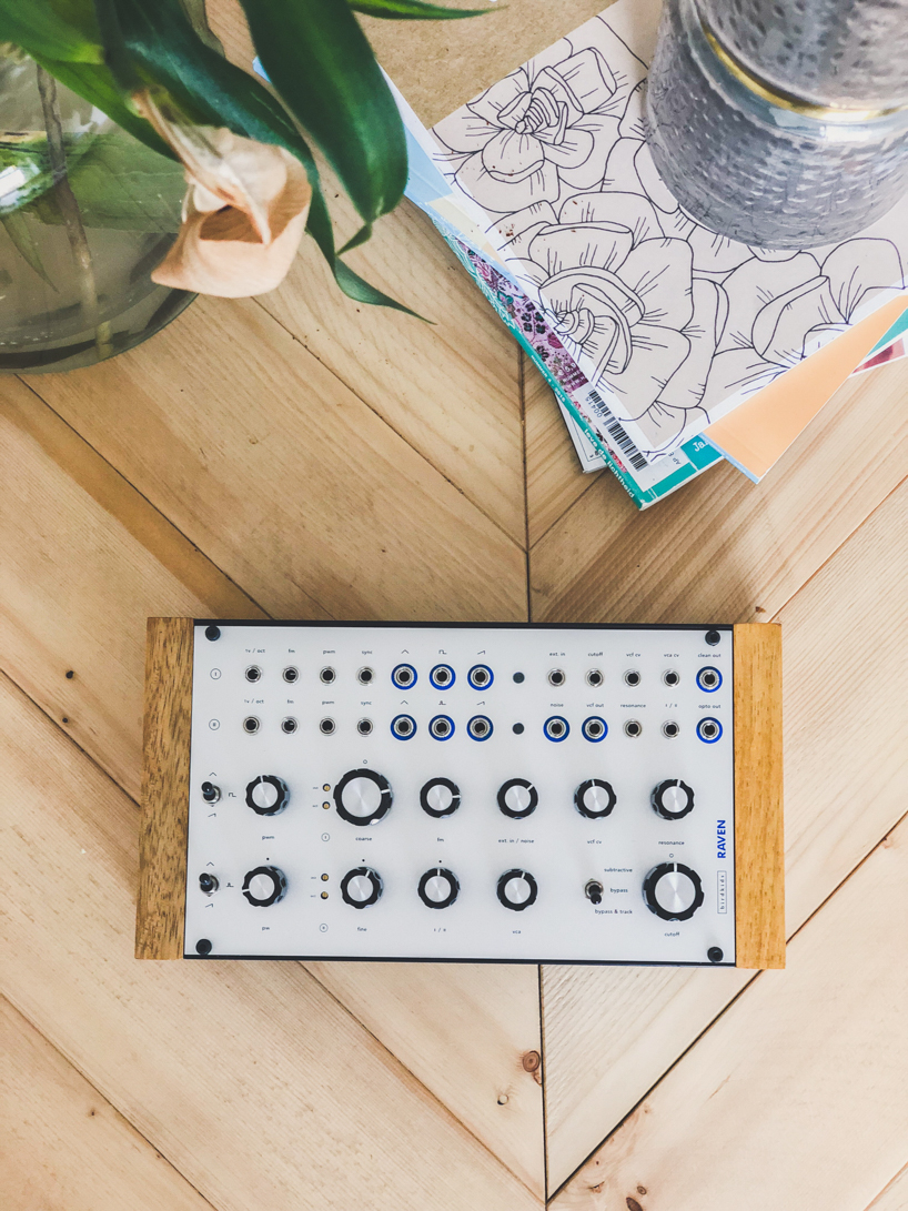 raven, a 100% analog sound synthesizer designed by birdkids designboom
