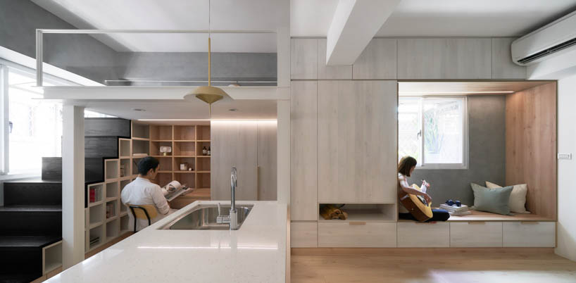 micro-apartment by nestspace design in taiwan fits everything within 23 sqm