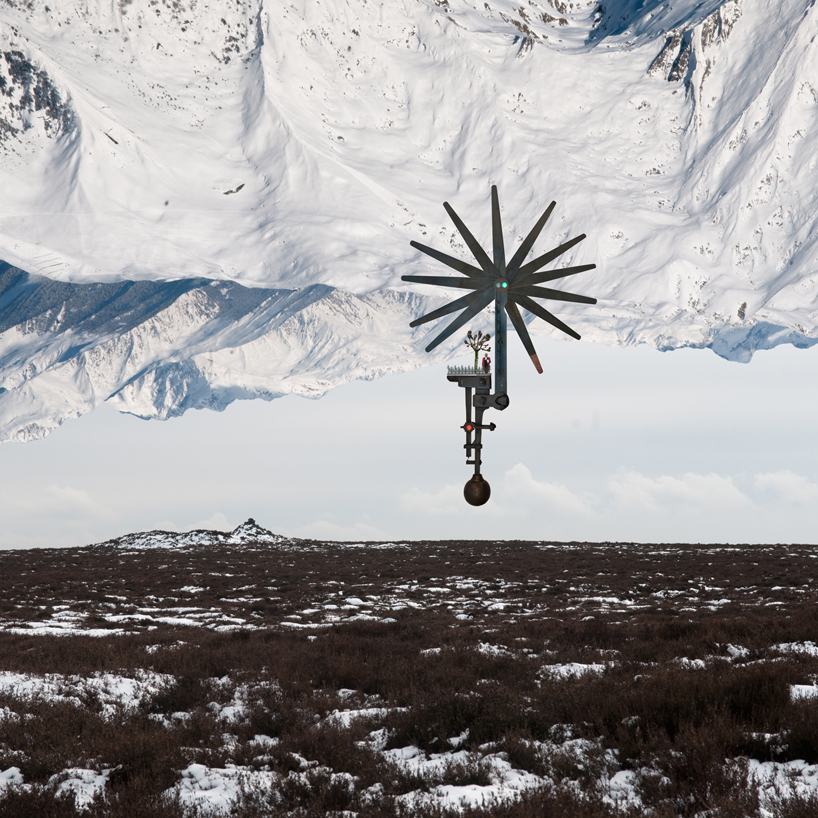 the cartography of the sky: levitating dreamlike houses by zabadu