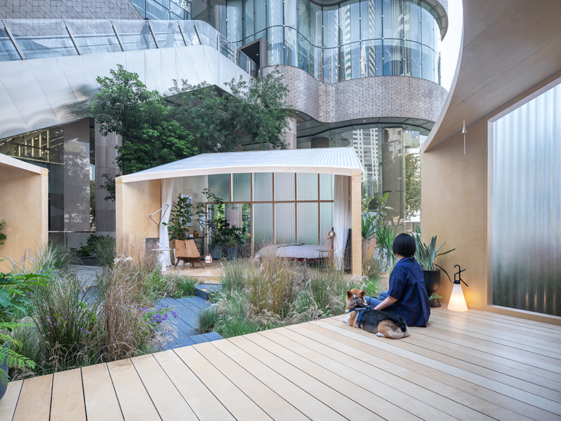 team_bldg's installation reconstructs the relationship between homes + nature in shanghai