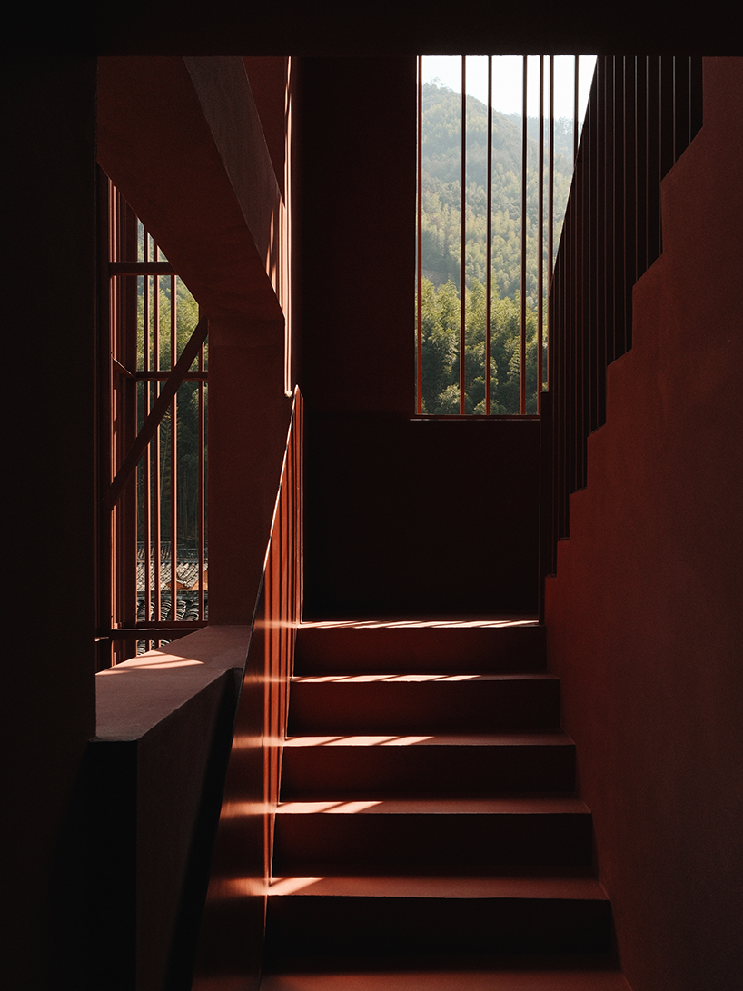 rural art museum's aluminum lattice facade by team_bldg shimmers above chinese village