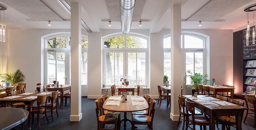 focketyn del rio studio completes parterre one bistro, restaurant & bar in basel