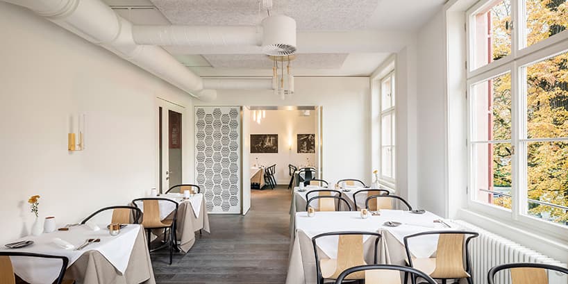 focketyn del rio studio completes parterre one bistro, restaurant & bar in basel