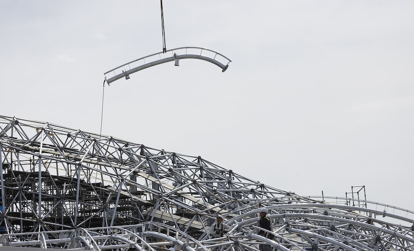 spiral shell-shaped pavilion for expo 2025 osaka bridges architecture and ecology