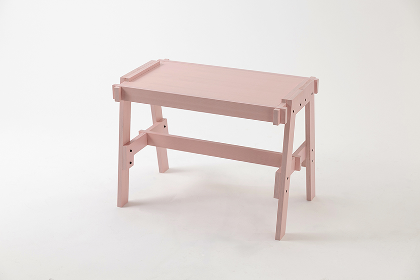 century-old japanese cedar unfolds into flat-pack furniture collection, FLAT/FORM - 10
