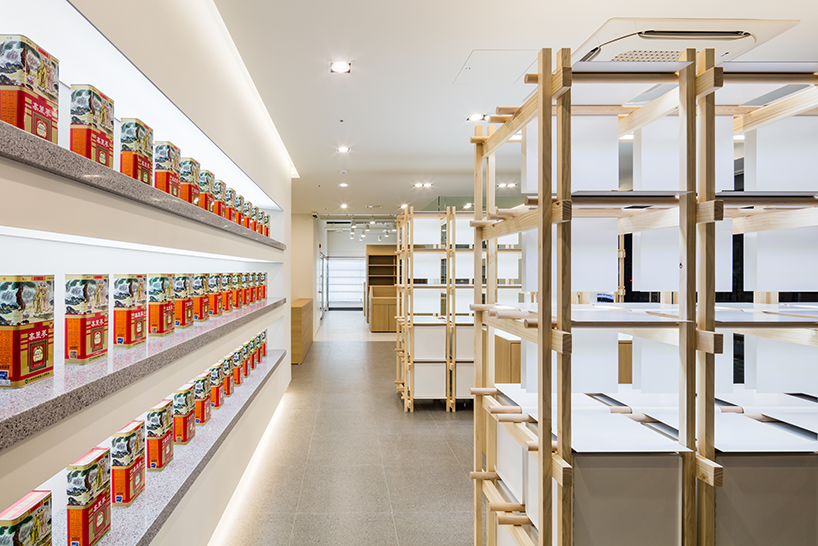 SML reinterprets ginseng cultivation structure as contemporary retail interior in seoul