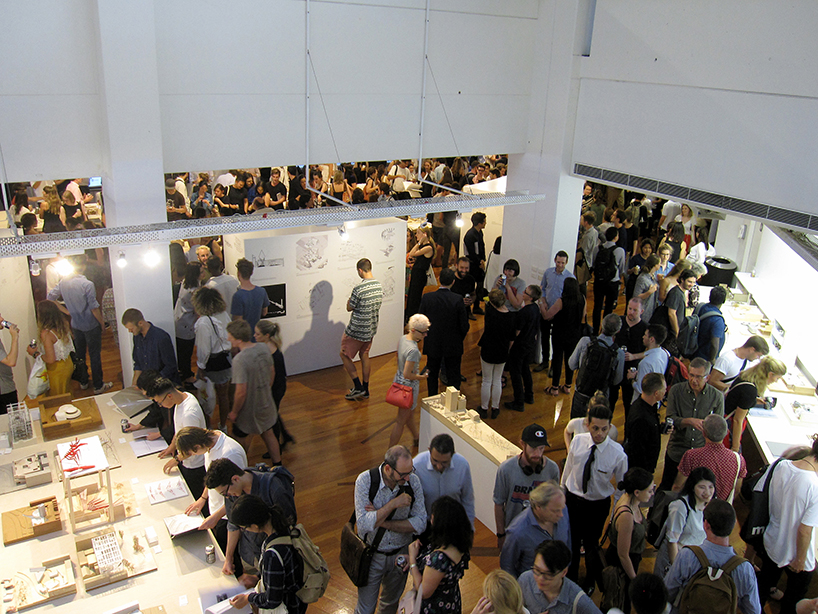 françois blanciak designs outdoor exhibition for architecture graduates in sydney
