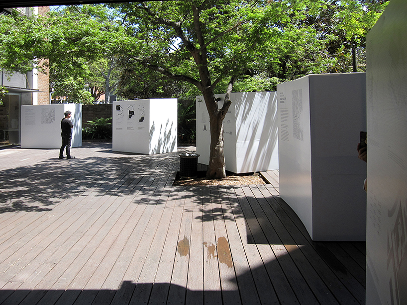 françois blanciak designs outdoor exhibition for architecture graduates in sydney
