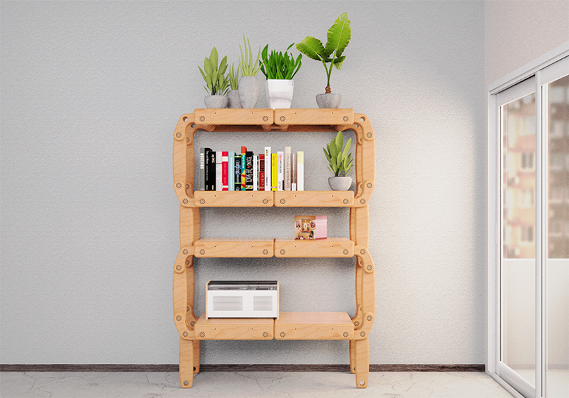 un-lim is a modular furniture system that lets users change it over time designboom