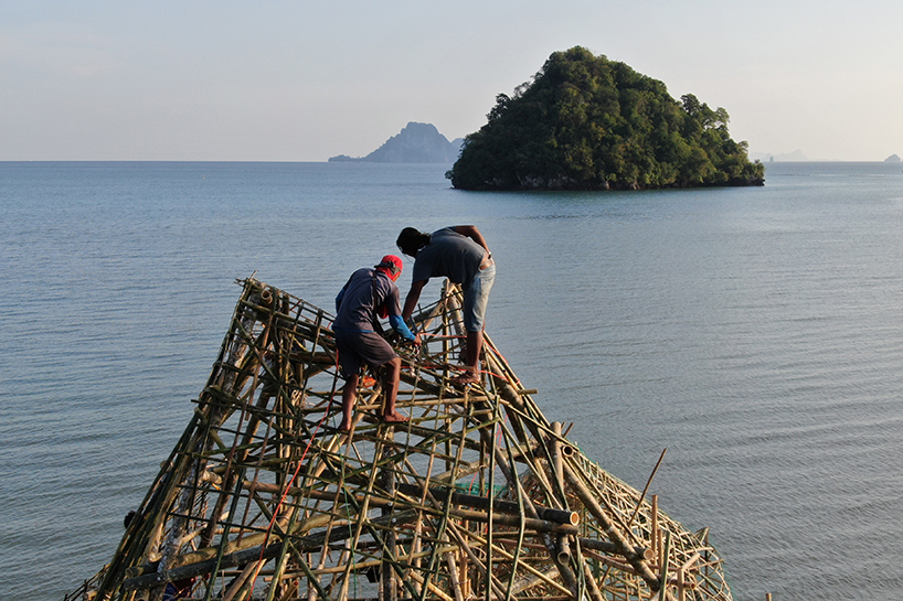 map office remove nets from coral reef to create 6 m high 'ghost