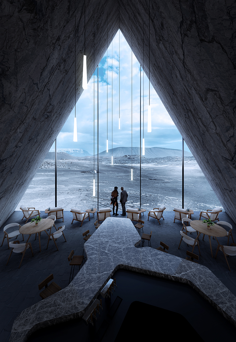 framescape greenhouse restaurant celebrates food and icelandic landscape through simple geometries 4