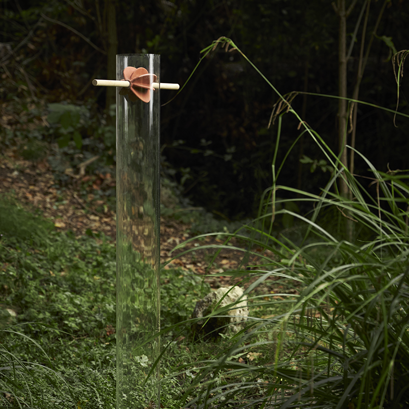 studio baudequinmaldes' sensory installations interact poetically with nature in france