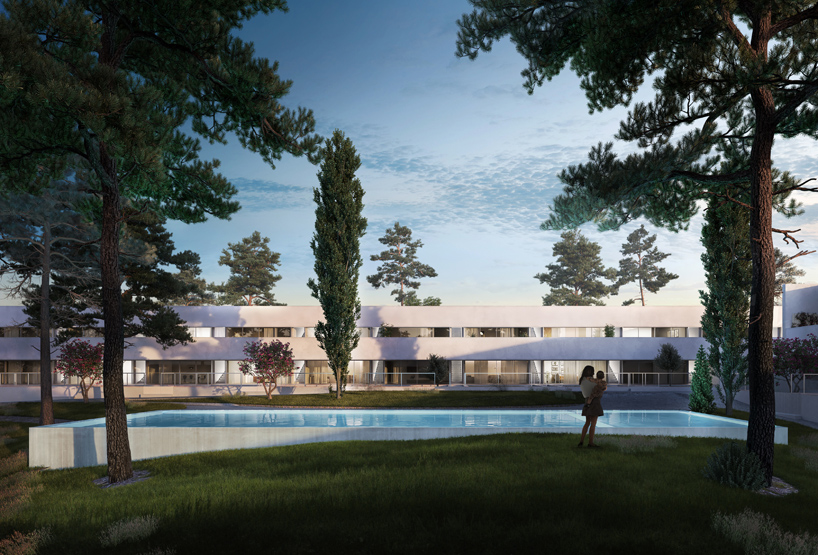 minimalist residential project by balzar and alcocer emerges from spanish landscape