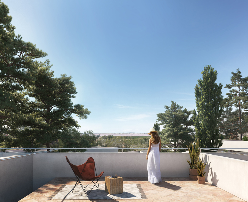 minimalist residential project by balzar and alcocer emerges from spanish landscape