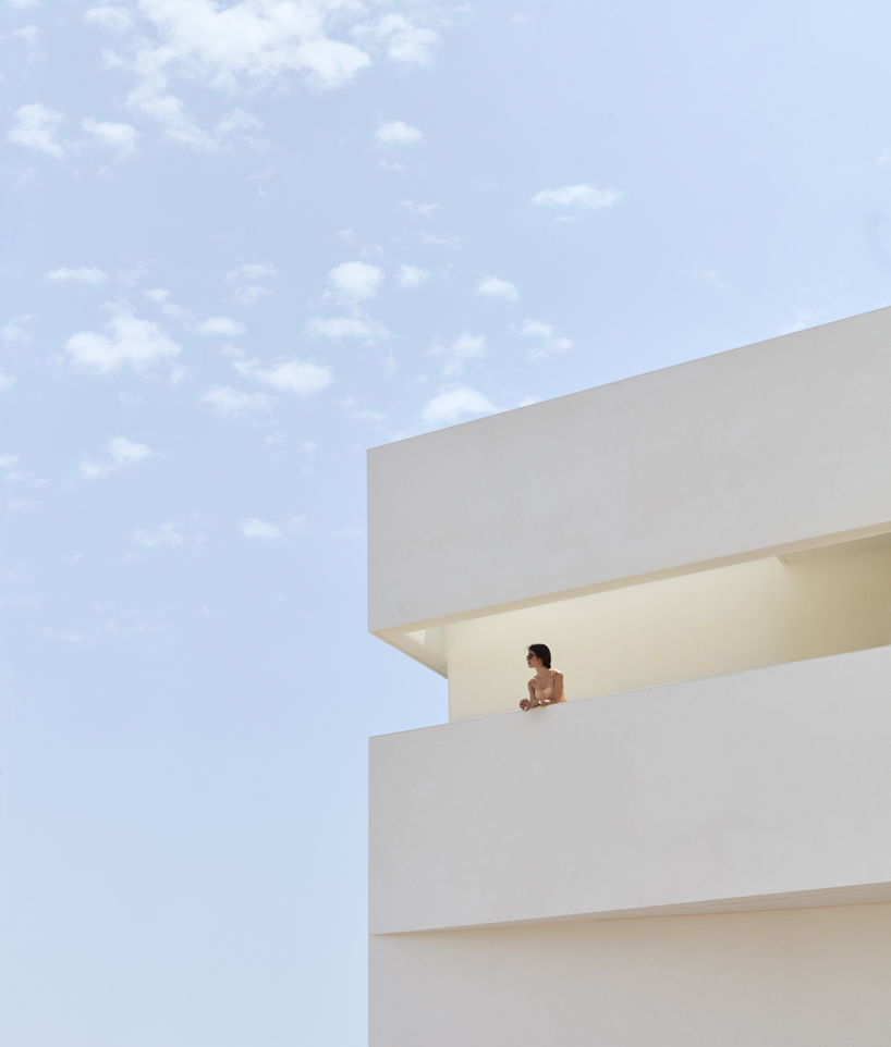 minimalist residential project by balzar and alcocer emerges from spanish landscape