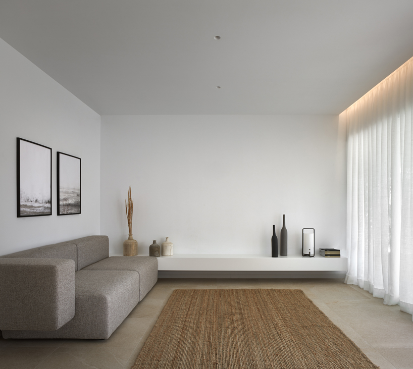 minimalist residential project by balzar and alcocer emerges from spanish landscape