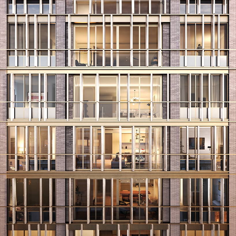 modern craft reanimates historical materials at BKSK architects' boutique condominium in NY designboom