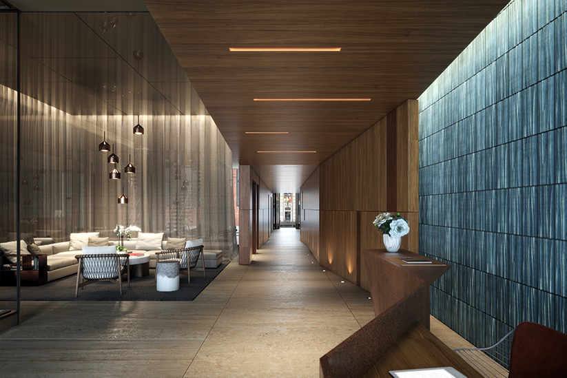 modern craft reanimates historical materials at BKSK's boutique condominium in NY