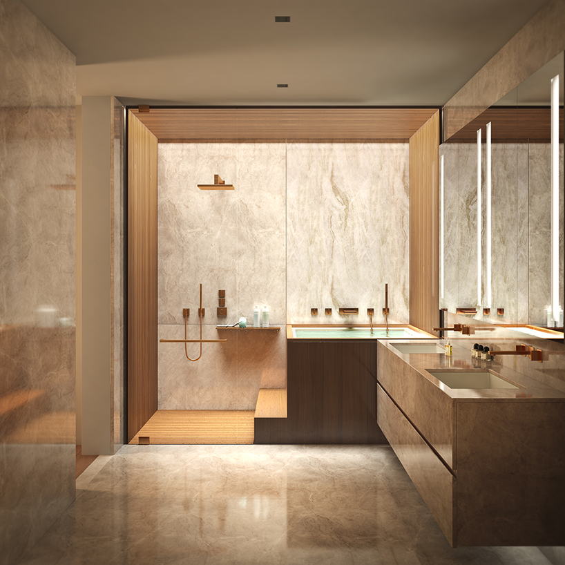 modern craft reanimates historical materials at BKSK architects' boutique condominium in NY designboom