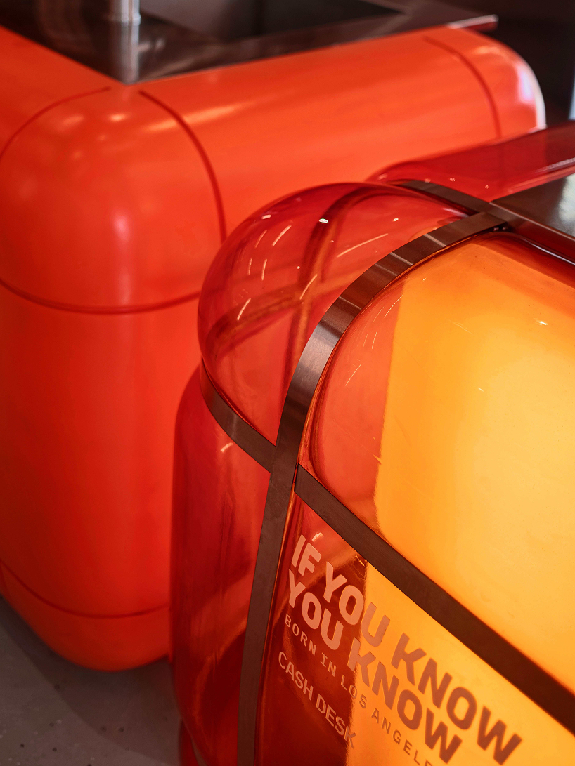 inflated orange volumes adorn smash burger restaurant’s interior by da bureau in armenia - 7