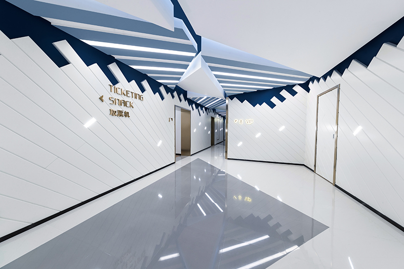 oft interiors' UA cinema design celebrates deconstructivism in shanghai