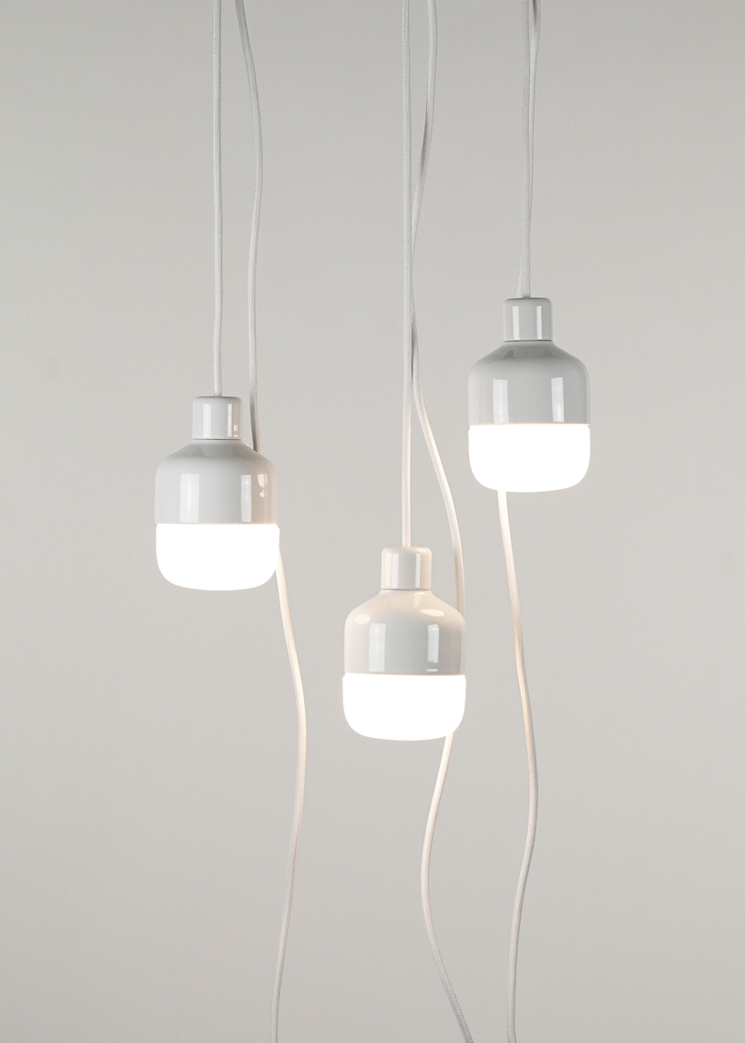 kauppi & kauppi designs a splash proof porcelain pendant for ifö electric