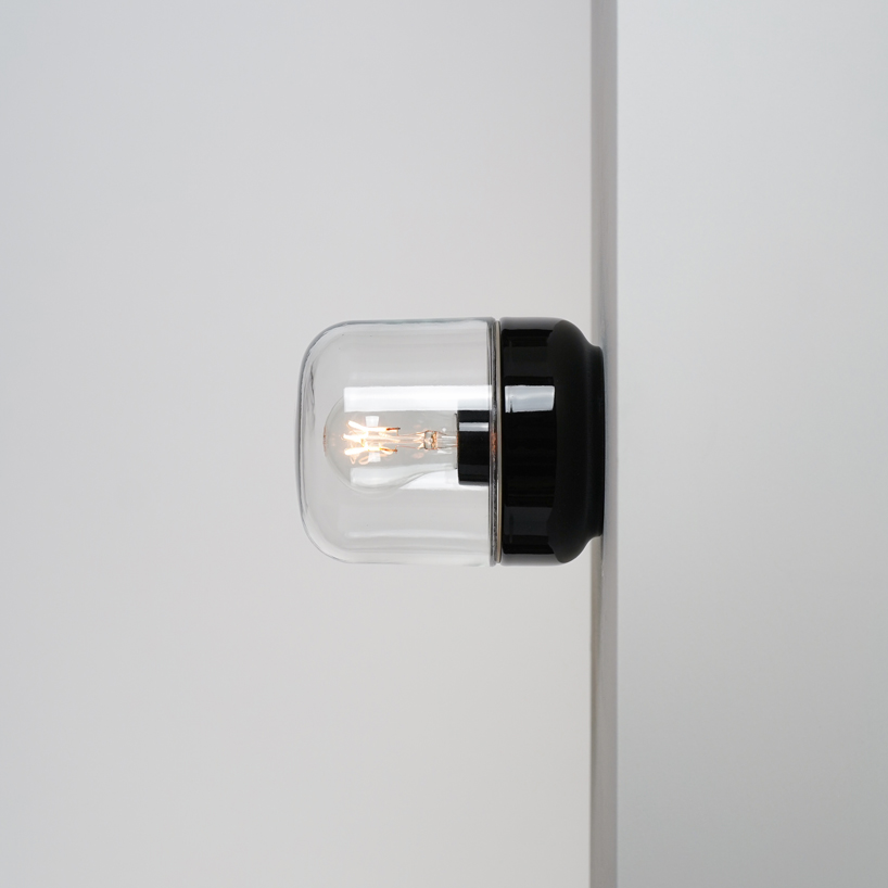 the growing 'ohm' porcelain light collection by kauppi & kauppi embraces the retrofit bulb
